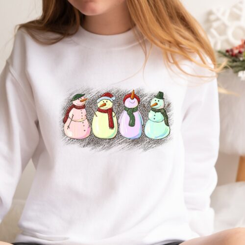 Snowman Christmas Shirt: Sweatshirt Tee Crewneck Sweater for Women image 0