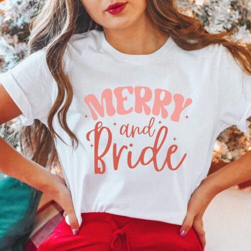 Xmas Bachelorette Tees: Bride & Bridesmaids Christmas Gifts image 0