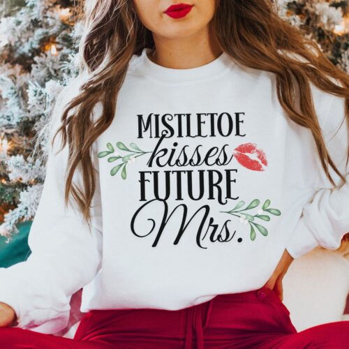 Future Mrs & Fiance Christmas Sweater - Engagement & Bridal Tee Bachelorette Party image 0