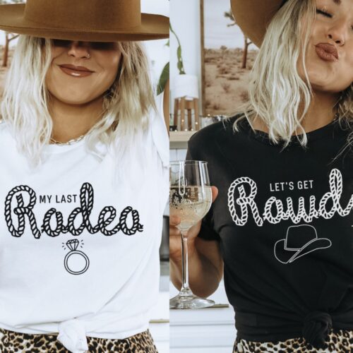 Nashville Bachelorette Shirts: Last Rodeo Rowdy Texas & Country Bridal Tees image 0