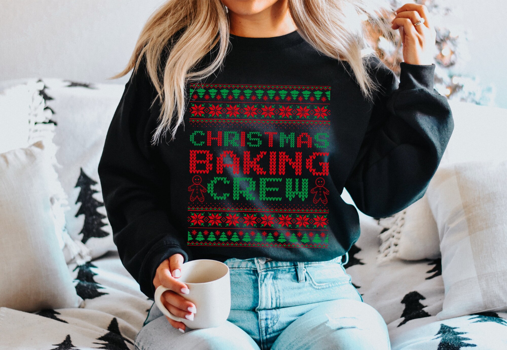 Christmas Baking Crew Sweaters: Ugly Holiday Bake Sweatshirts image 3