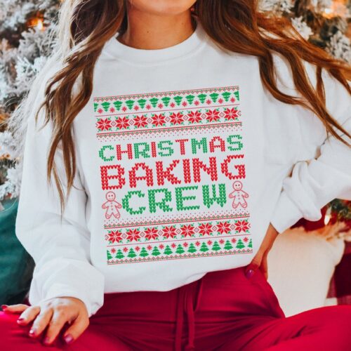 Christmas Baking Crew Sweaters: Ugly Holiday Bake Sweatshirts image 0