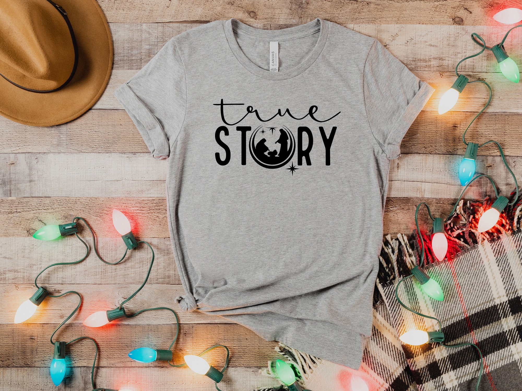 True Story Shirt, True Story Christmas Shirt, Christmas Nativity Shirt, Christmas Shirt, Nativity Shirt, Jesus Christmas Shirt image 2