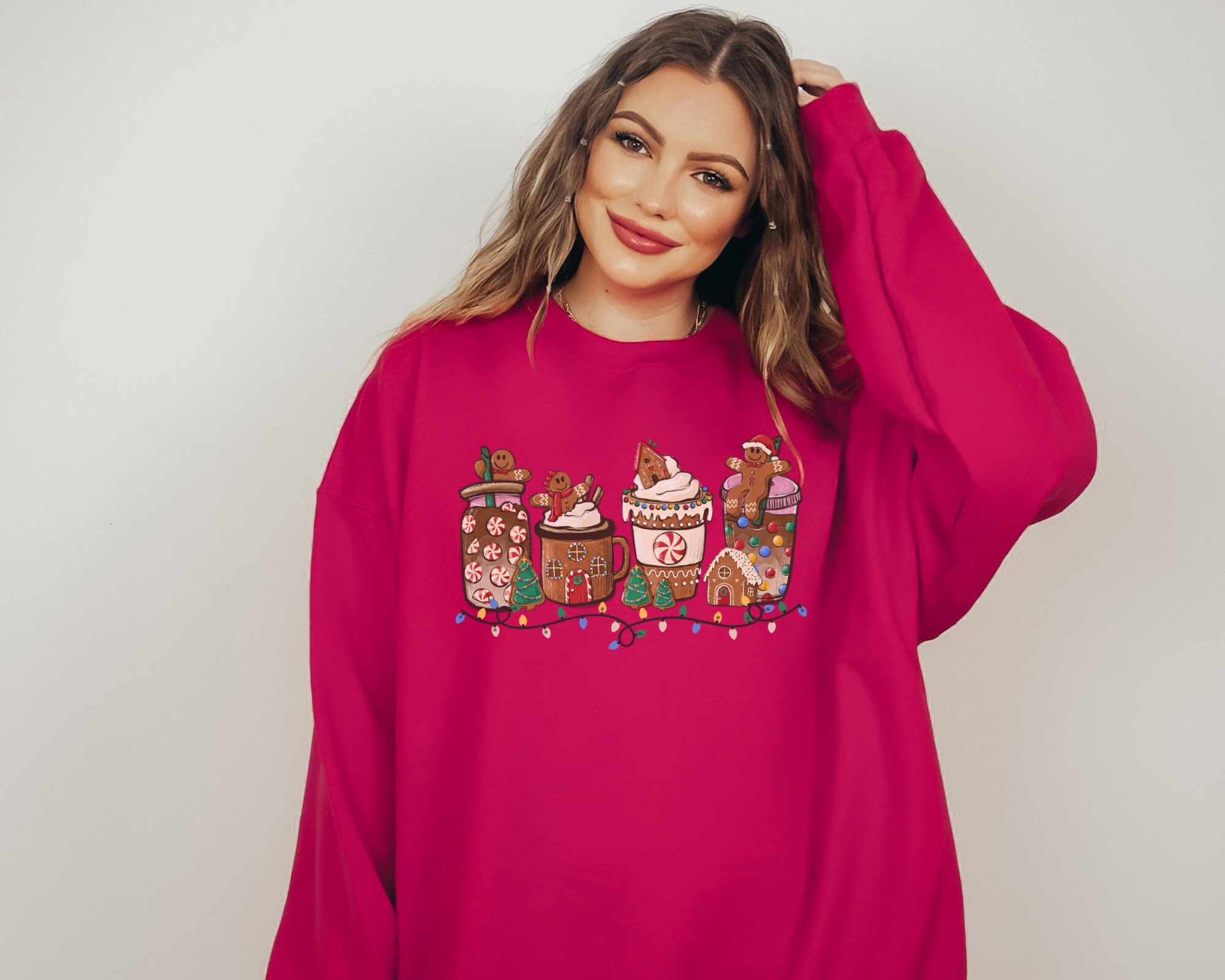 Xmas Gingerbread Coffee Shirts: Gift for Latte Lovers & Holidays image 4