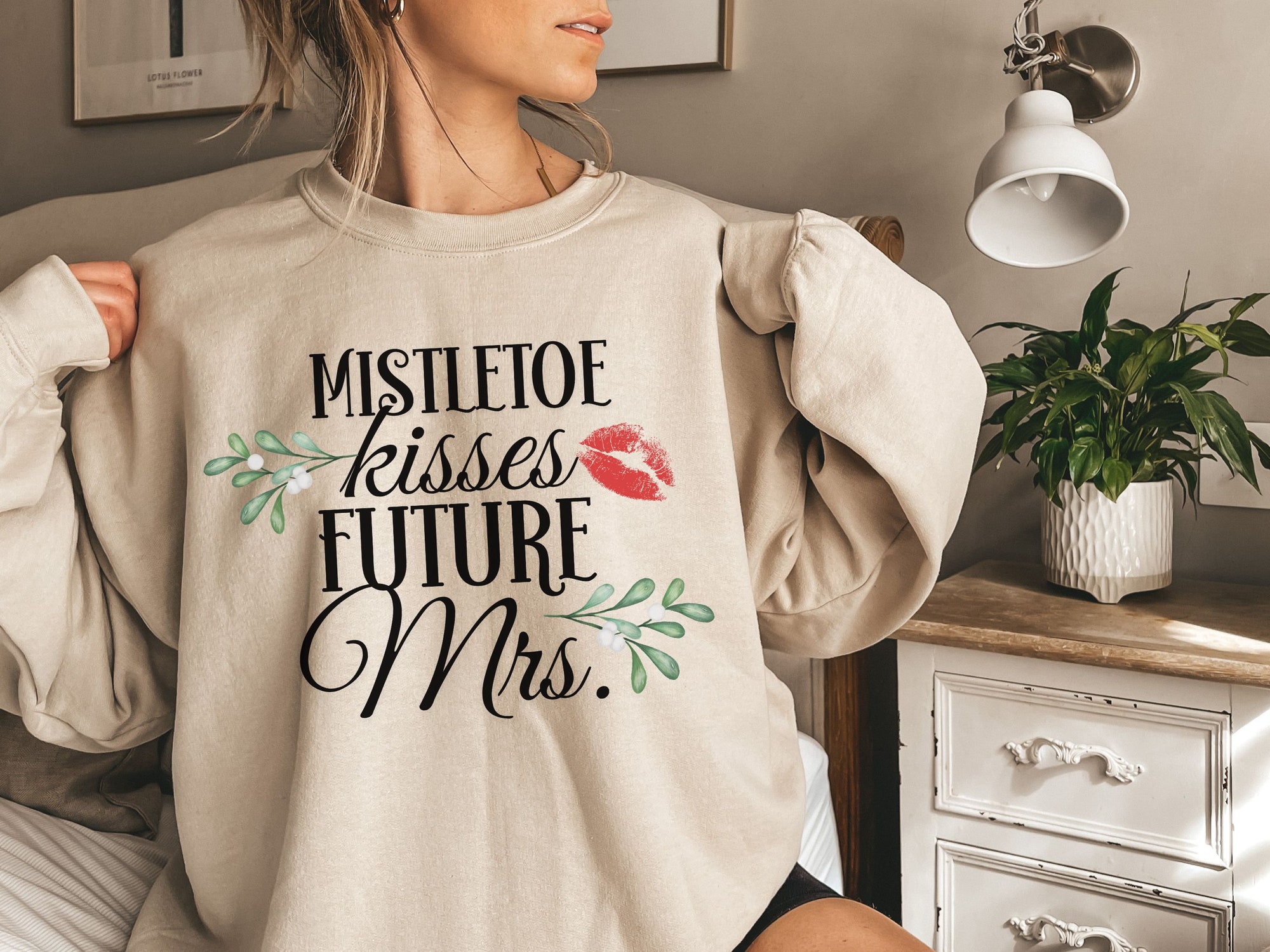 Future Mrs & Fiance Christmas Sweater - Engagement & Bridal Tee Bachelorette Party image 2