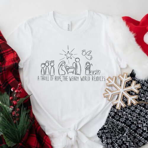 Christian Christmas Sweatshirt | Nativity Scene Sweater & Religious Gifts image 0