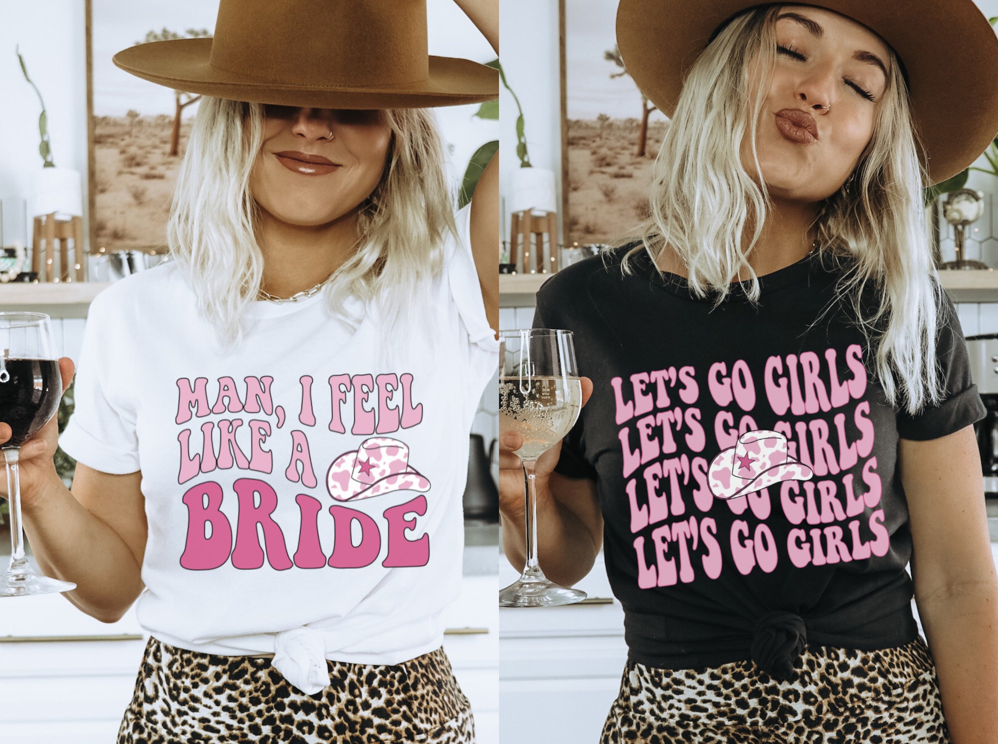 Cowgirl Bachelorette Tees: Funny Retro Country Party Shirts image 0