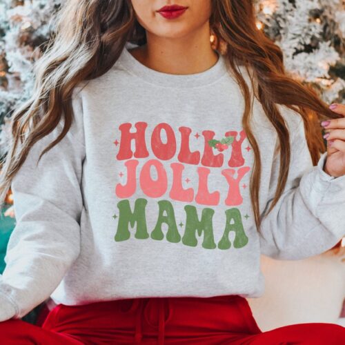 Holly Jolly Mama: Retro Christmas Sweaters for Moms - Xmas Gift image 0