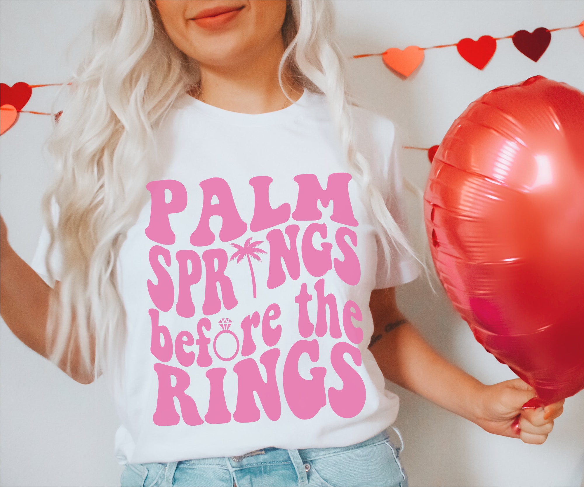 Palm Springs Bachelorette: Retro Desert Pink Shirts & Bridal Tees image 3