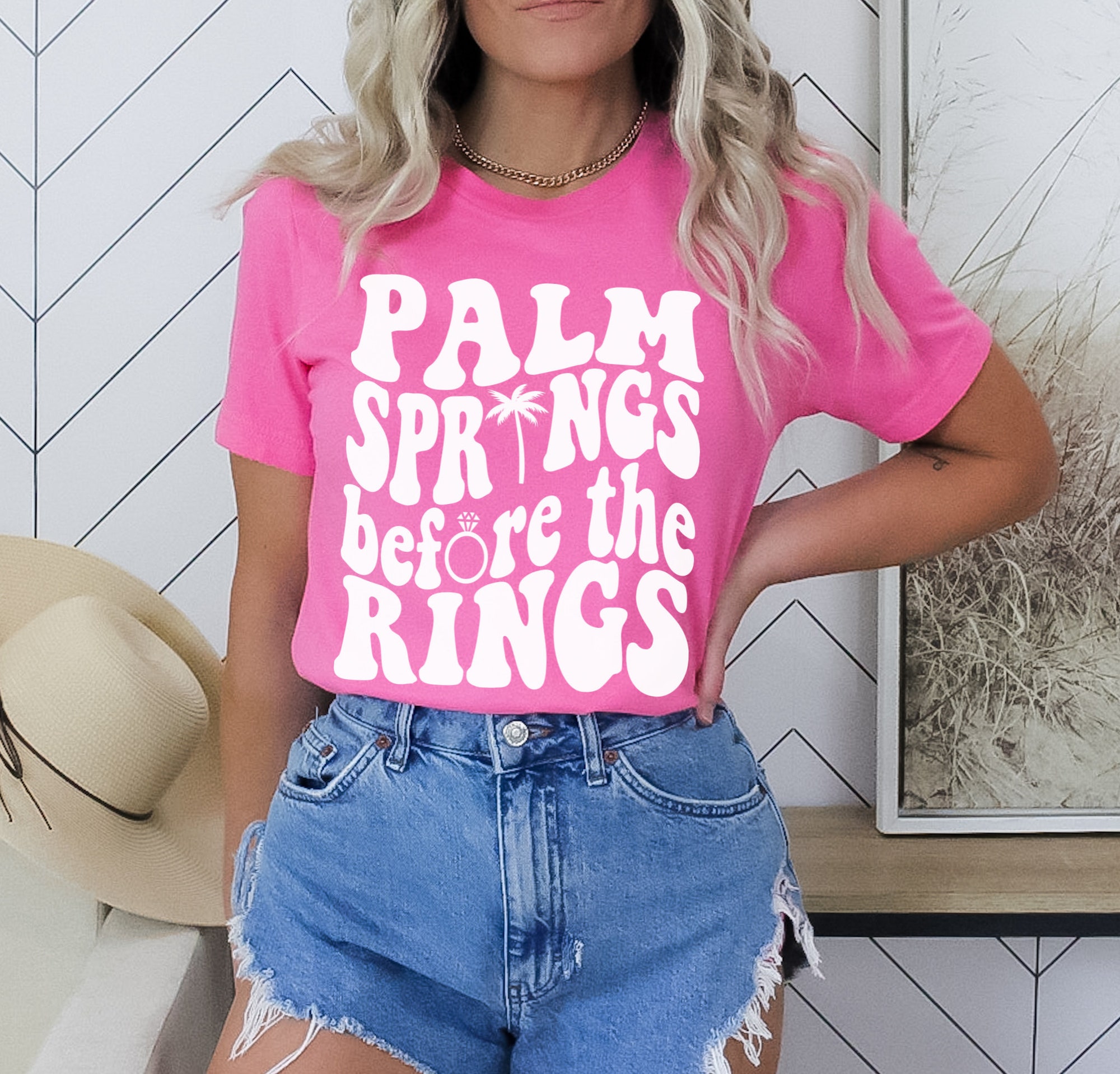 Palm Springs Bachelorette: Retro Desert Pink Shirts & Bridal Tees image 5