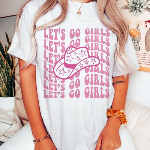 Retro Cowgirl Bachelorette Shirt - Bridal Party Tee image 0