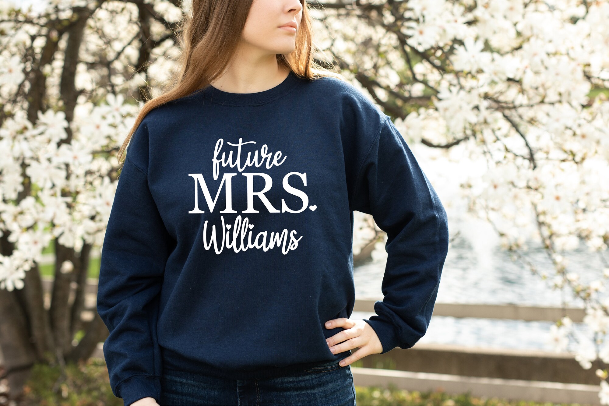 Custom Future Mrs Sweatshirts - Bride & Bachelorette Gifts image 2