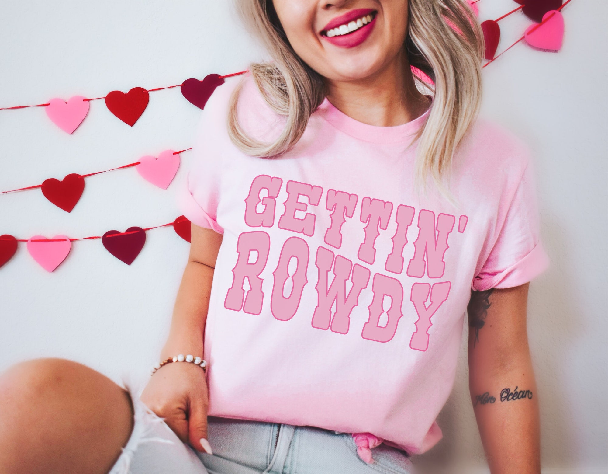 Nashville Bachelorette: Pink Party Tees Country Shirts - Hitched & Rowdy image 4