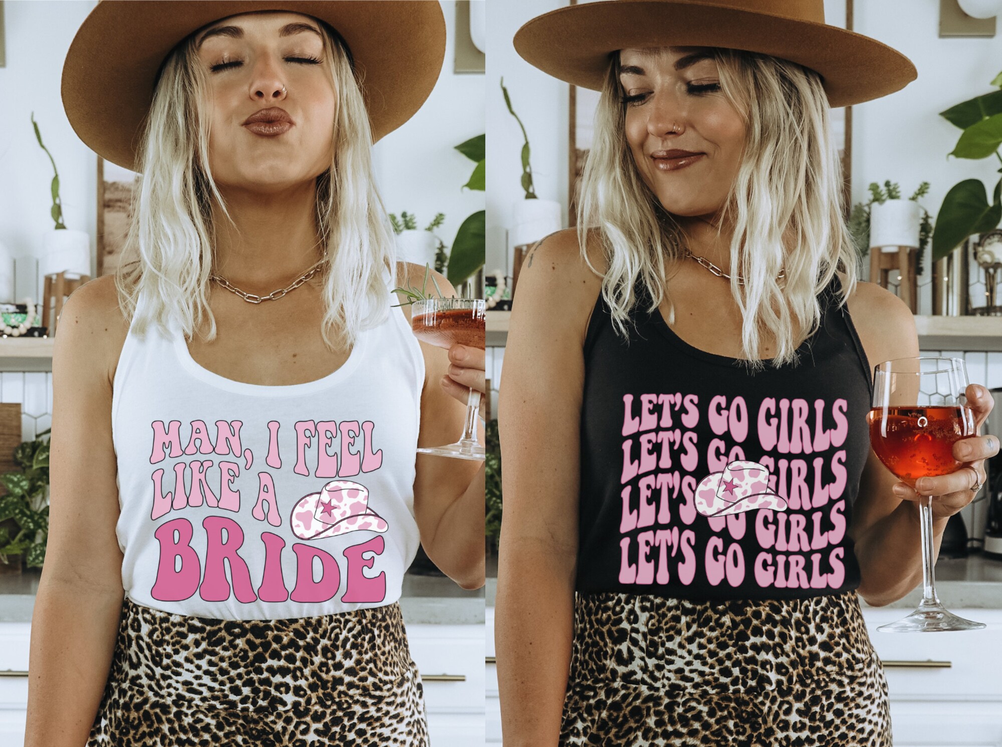 Cowgirl Bachelorette Shirts Retro Funny Tanks for Country Party image 0