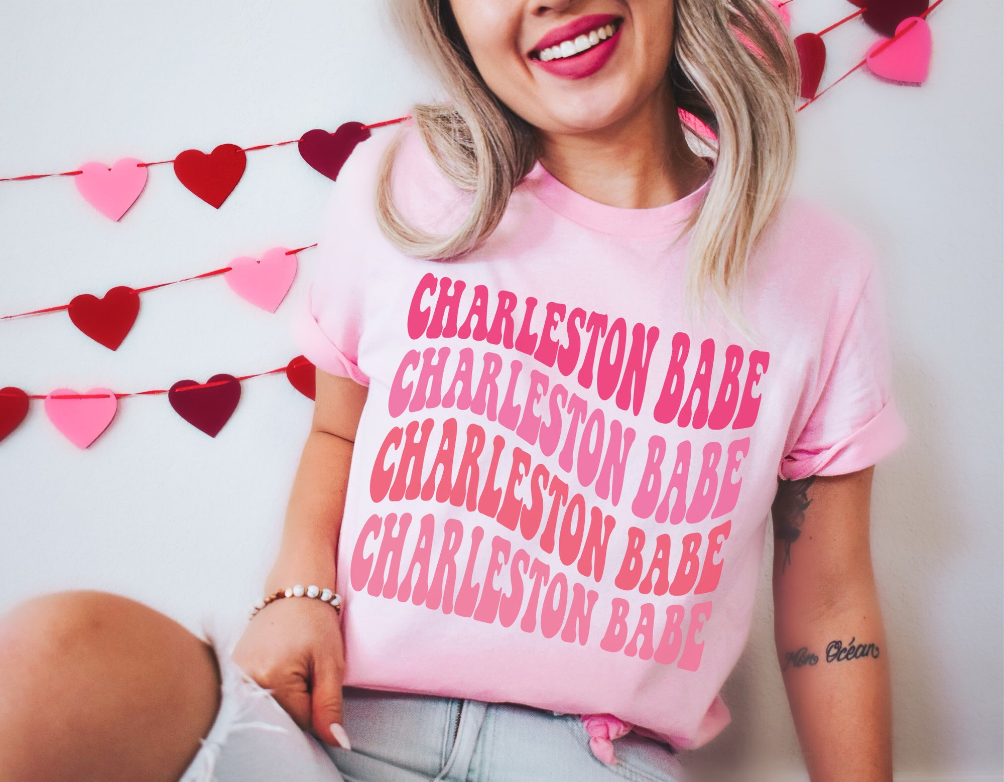 Retro Charleston Bachelorette Shirts: SC Bride Southern Party Tees image 2