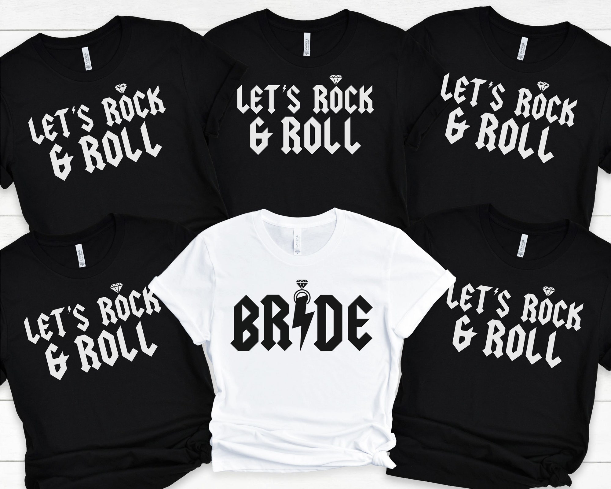 Rock & Roll Bride & Bachelorette Shirts - Gothic Nashville Tees image 4