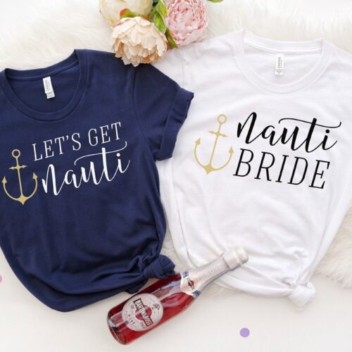 Nauti Bachelorette & Bride Shirts: Cruise Lake & Party Tees image 0