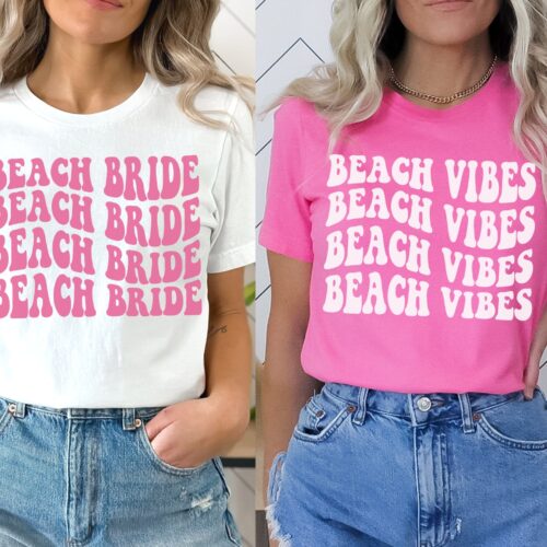 Beach & Retro Bachelorette Shirts: Bride Party & Destination Wedding image 0