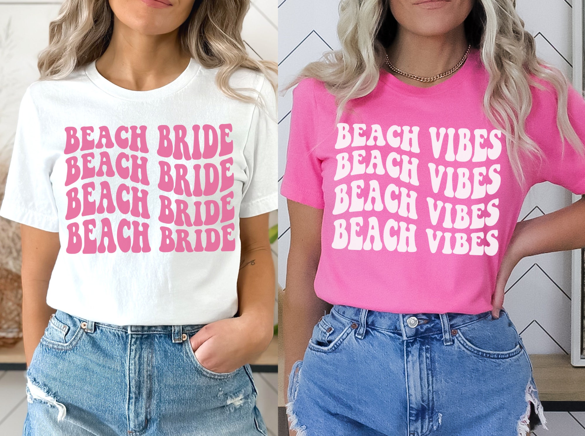 Beach & Retro Bachelorette Shirts: Bride Party & Destination Wedding image 0