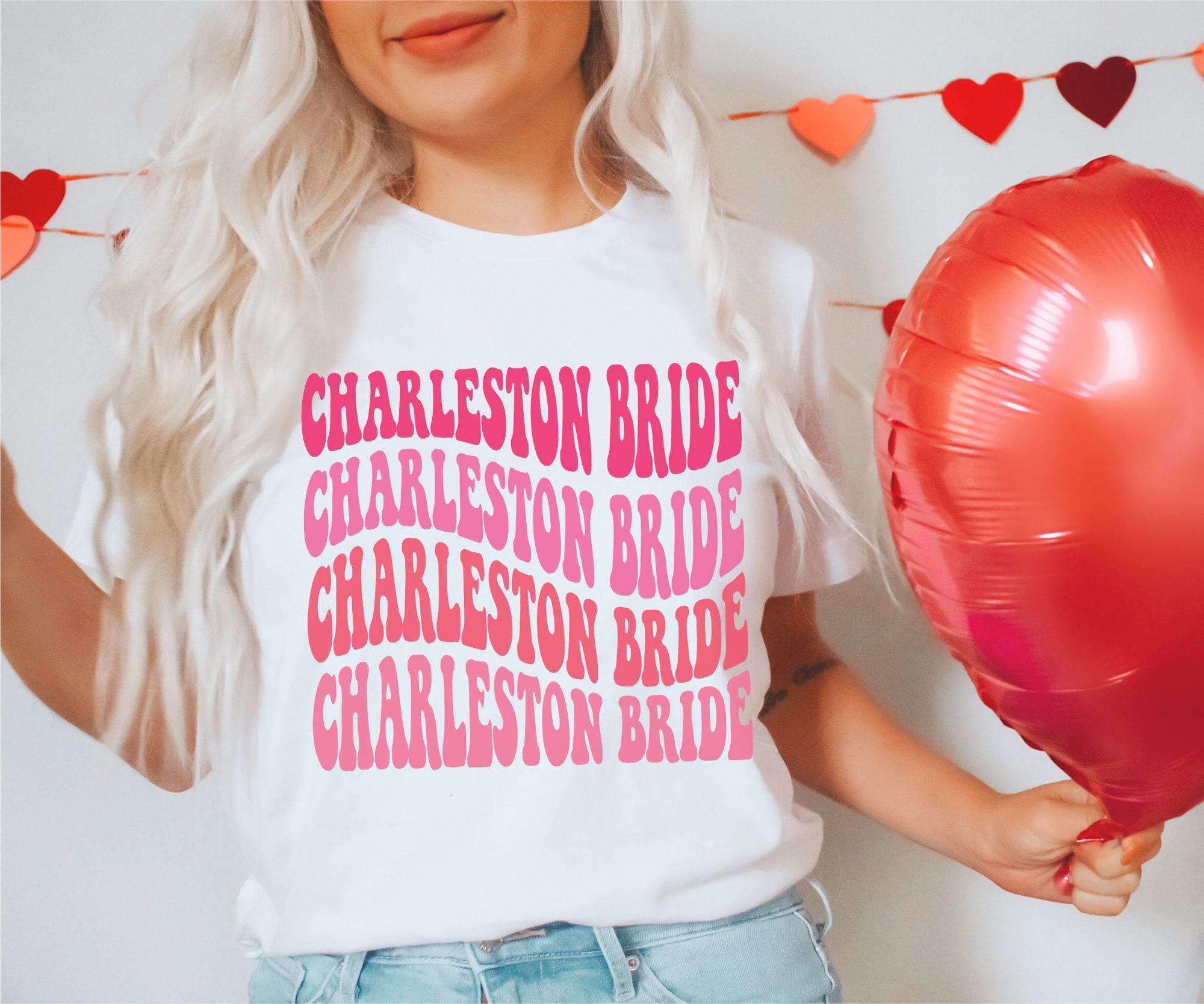 Retro Charleston Bachelorette Shirts: SC Bride Southern Party Tees image 3