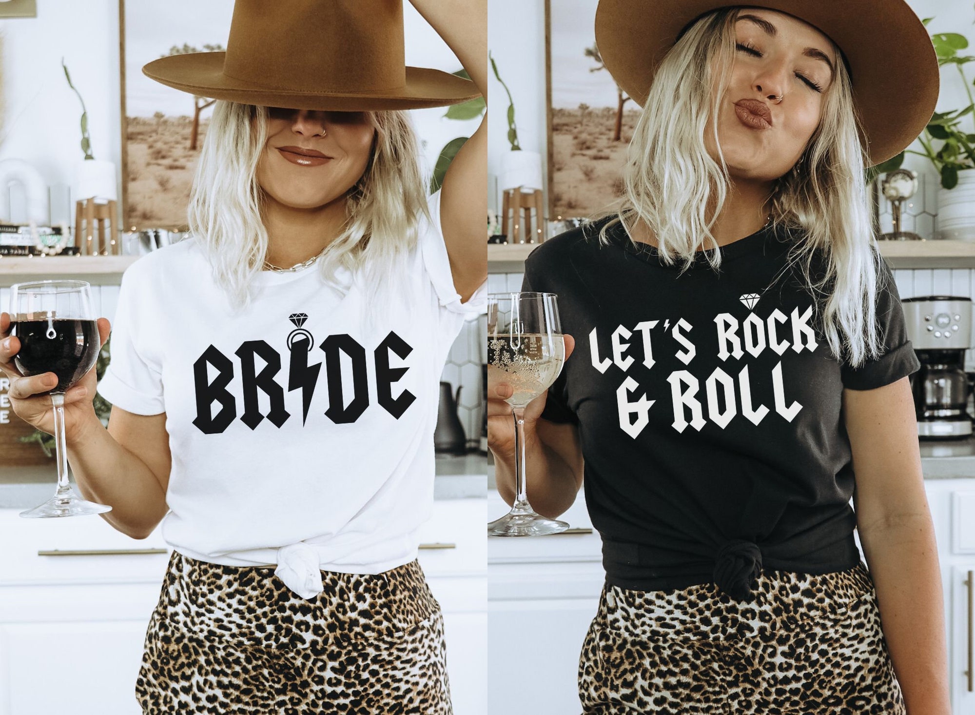 Rock & Roll Bride & Bachelorette Shirts - Gothic Nashville Tees image 1