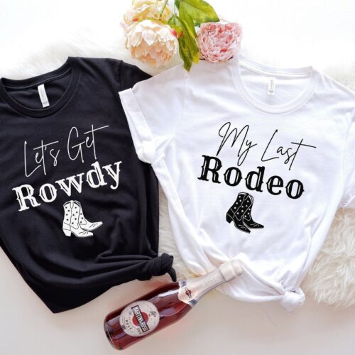 Last Rodeo: Country Bachelorette & Bride Shirts Western Party Favors image 0