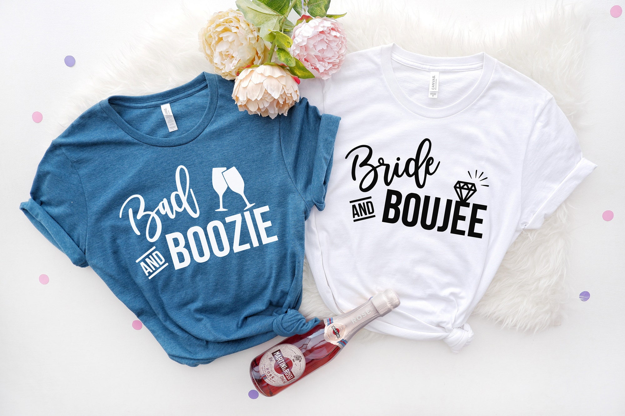 Bachelorette: Bride & Boujee Tees Bridal Shower Wedding Gifts Party Shirts image 2