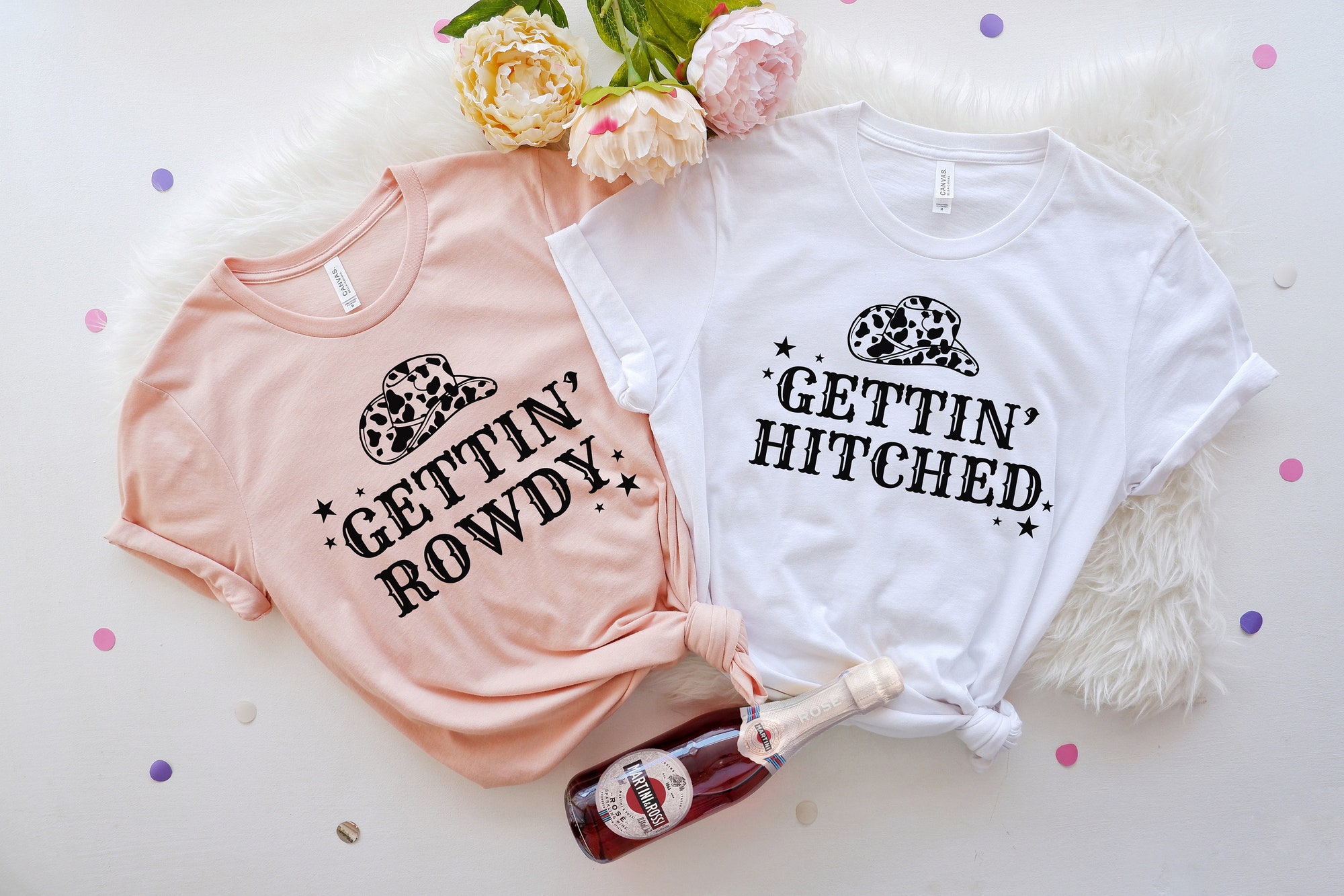 Getting Rowdy Getting Hitched Western Bachelorette Party Wedding Gift image 1