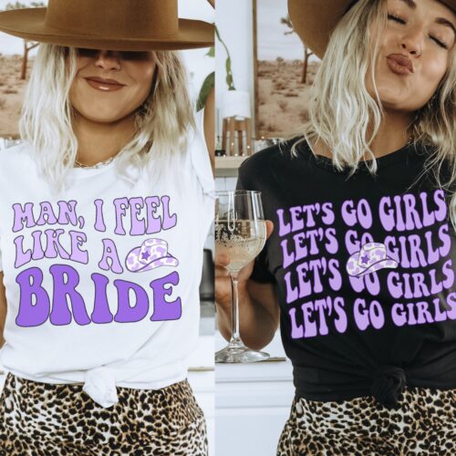 Nashville Bachelorette Shirts: Funny Cowgirl & 'Getting Hitched' Tees image 0