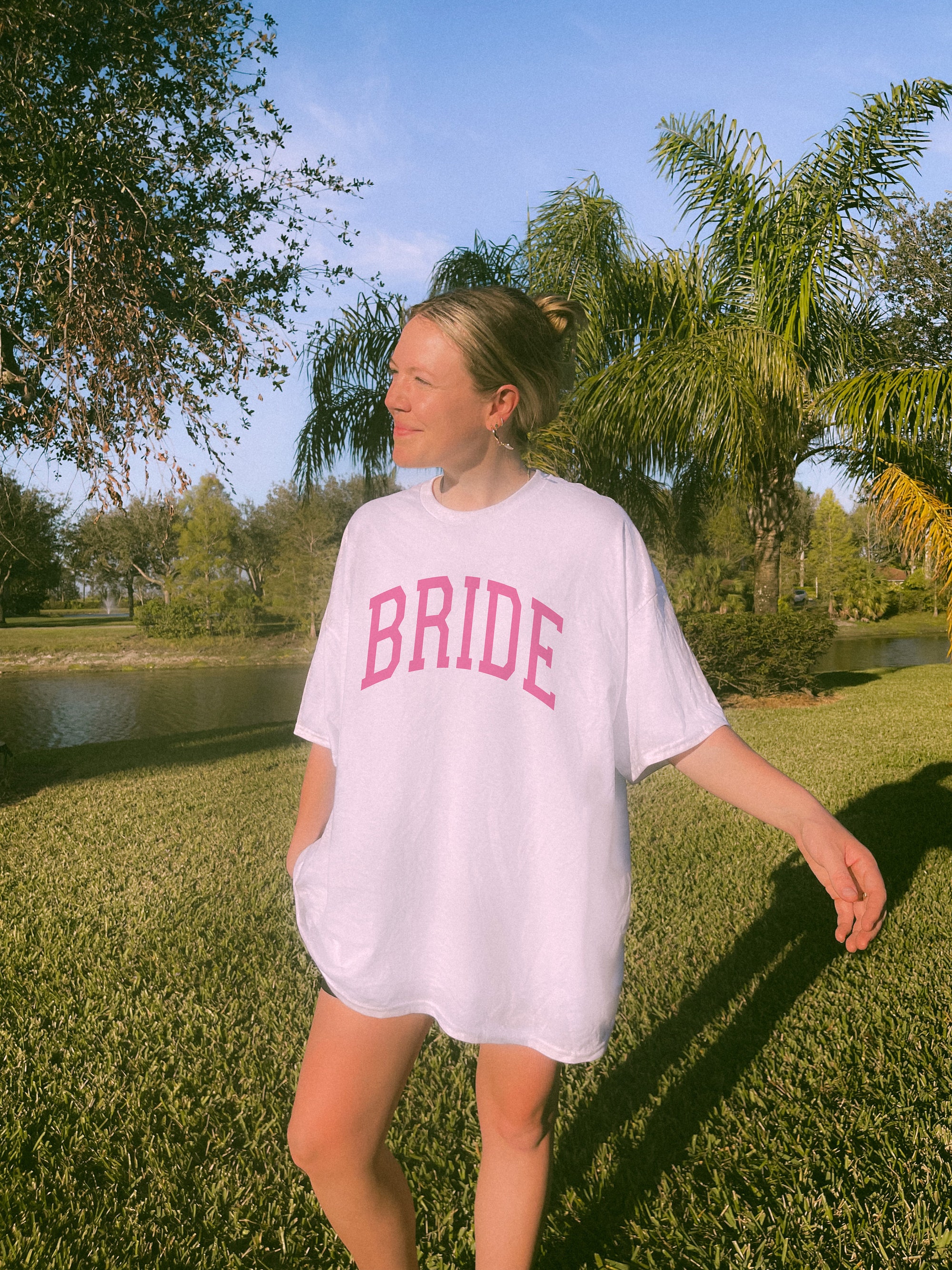 Varsity Retro Bride Shirt - Preppy Bachelorette Party Tees image 0