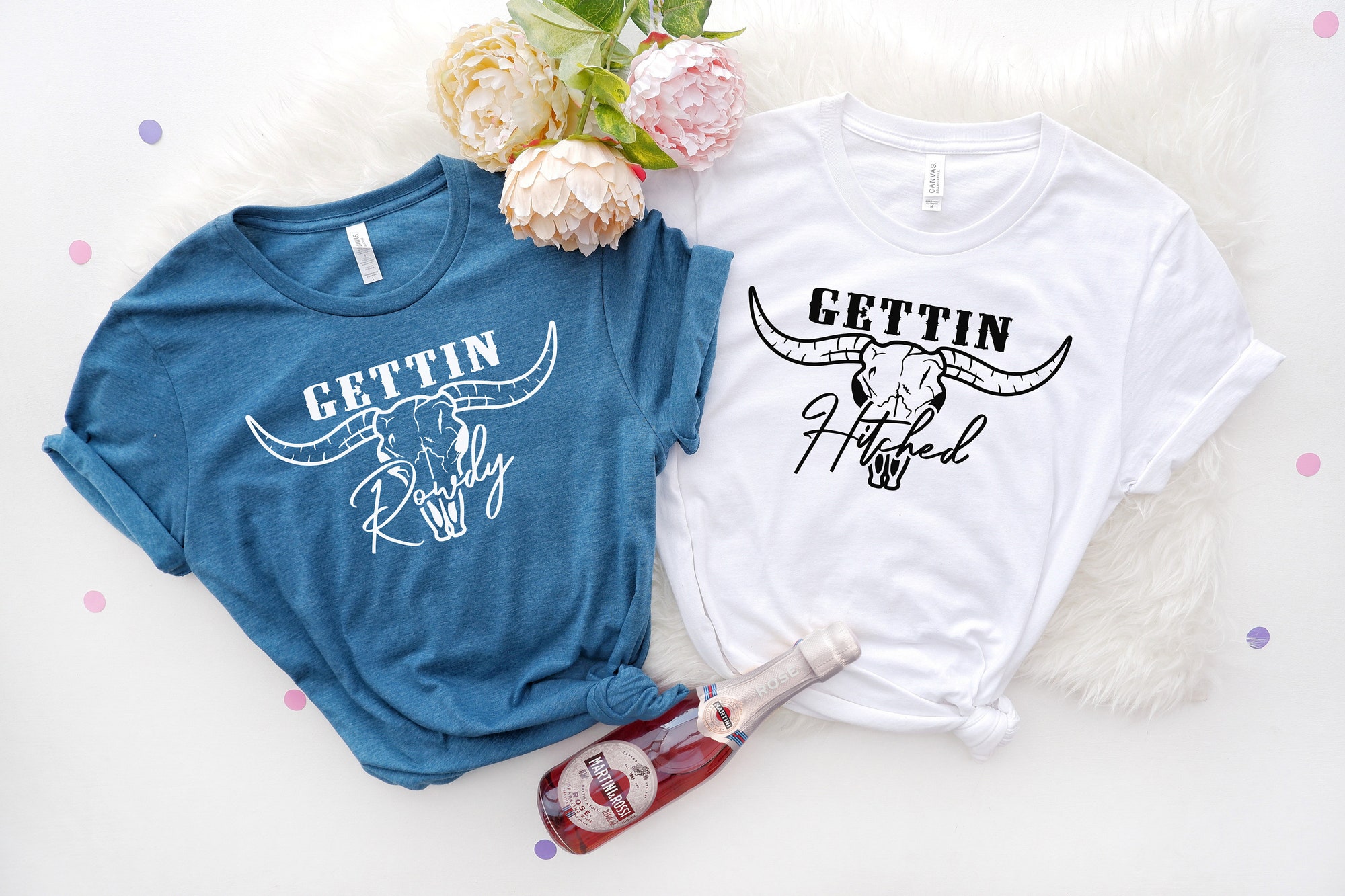 Cowgirl Bachelorette: Getting Hitched Shirts Bride & Team Tees Gifts image 2