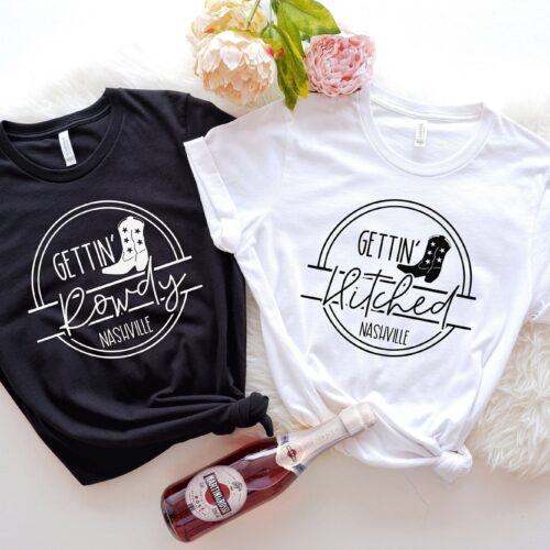 Nashville Bachelorette: Western Shirts Hitched & Rowdy Wedding Gifts image 0