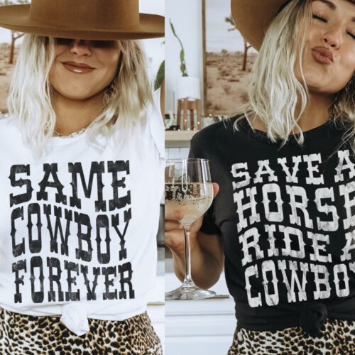 Nashville Bachelorette Shirts: 'Same Cowboy Forever' Nashville Party Tees image 0