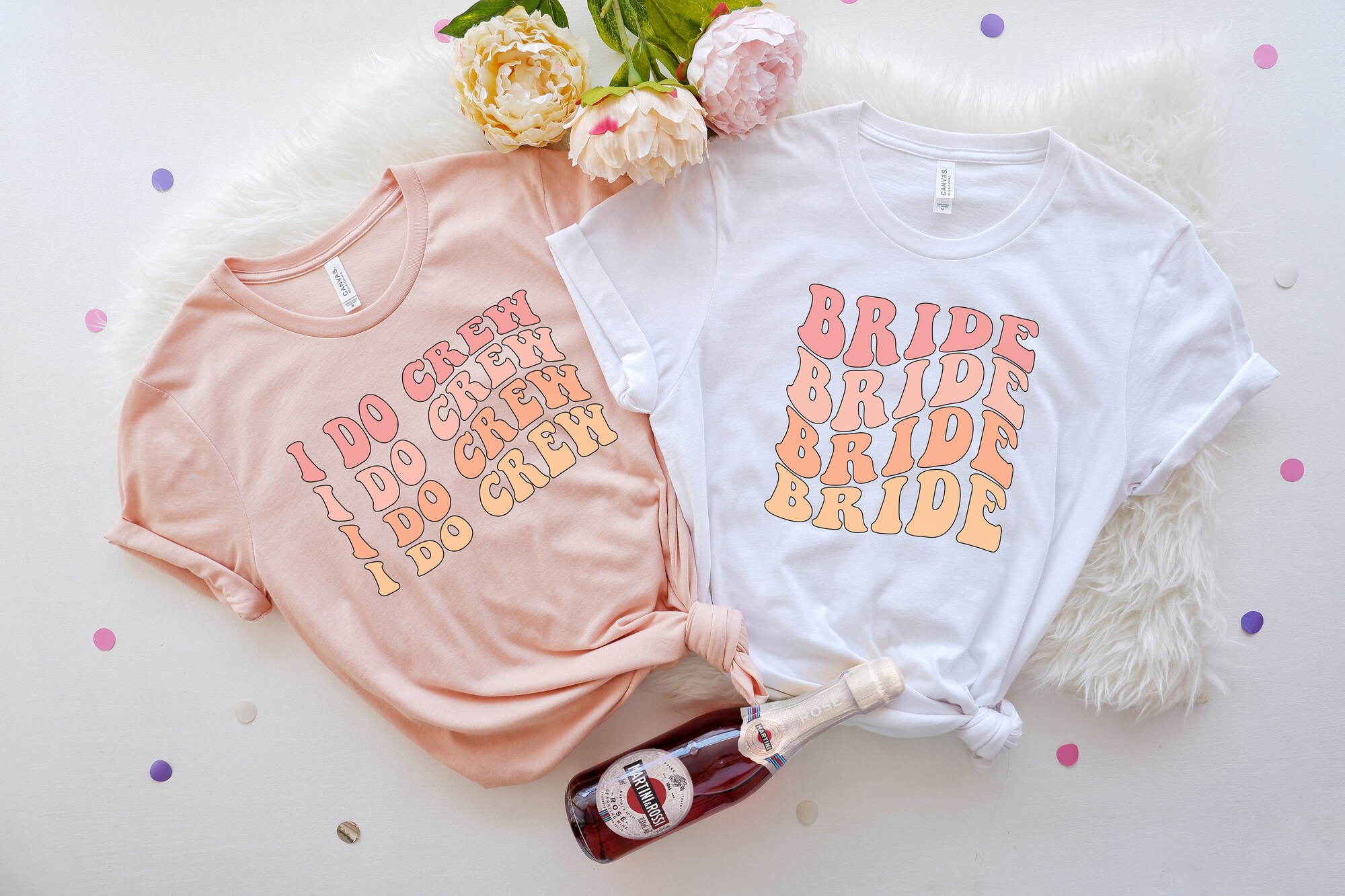 Retro Bachelorette & Bride Shirts - Team Bride Wedding & Bridal Gifts image 1