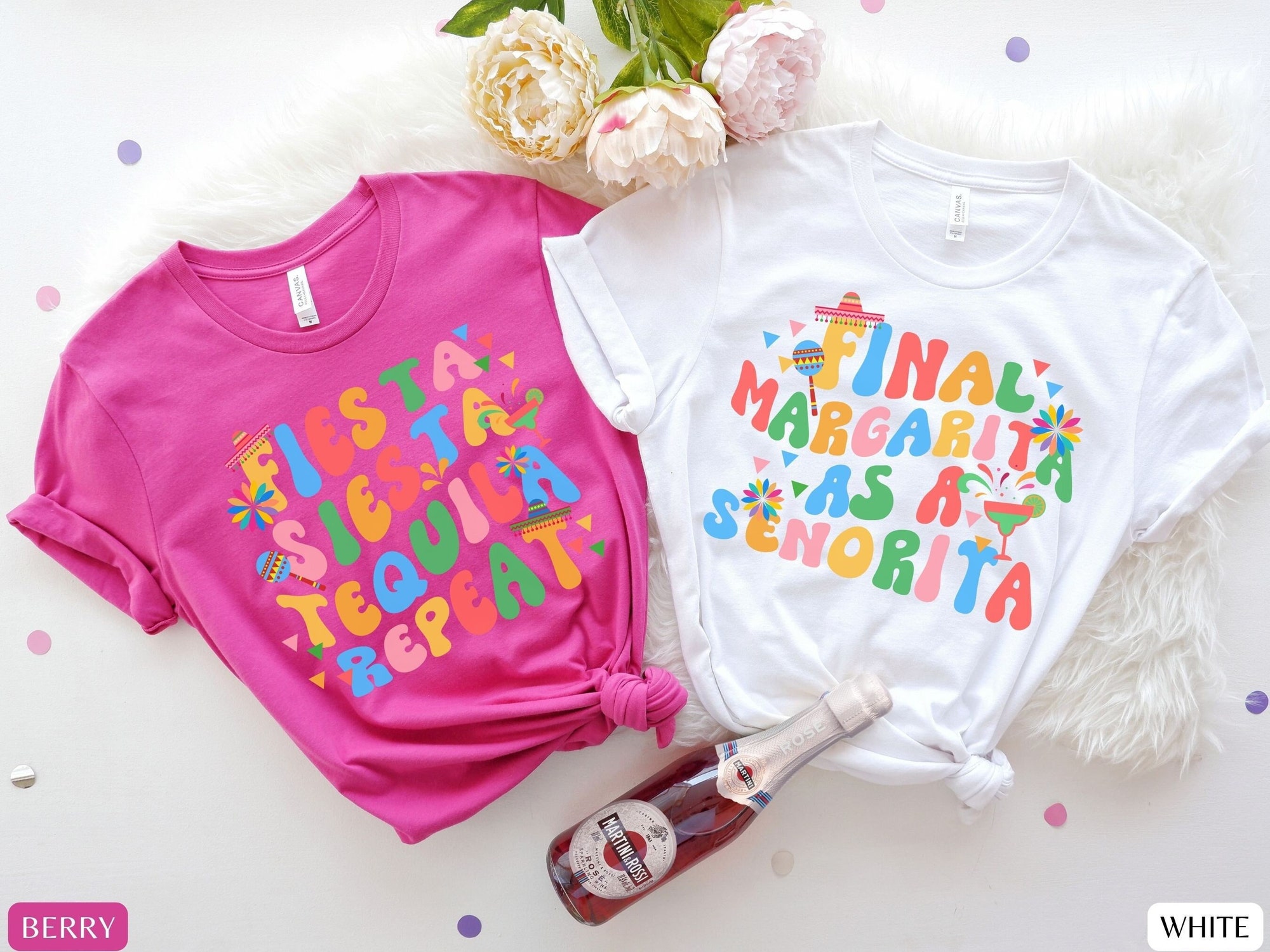 Fiesta Bachelorette & Mexico Party Shirts - Bridal & Girls Trip Tees image 1