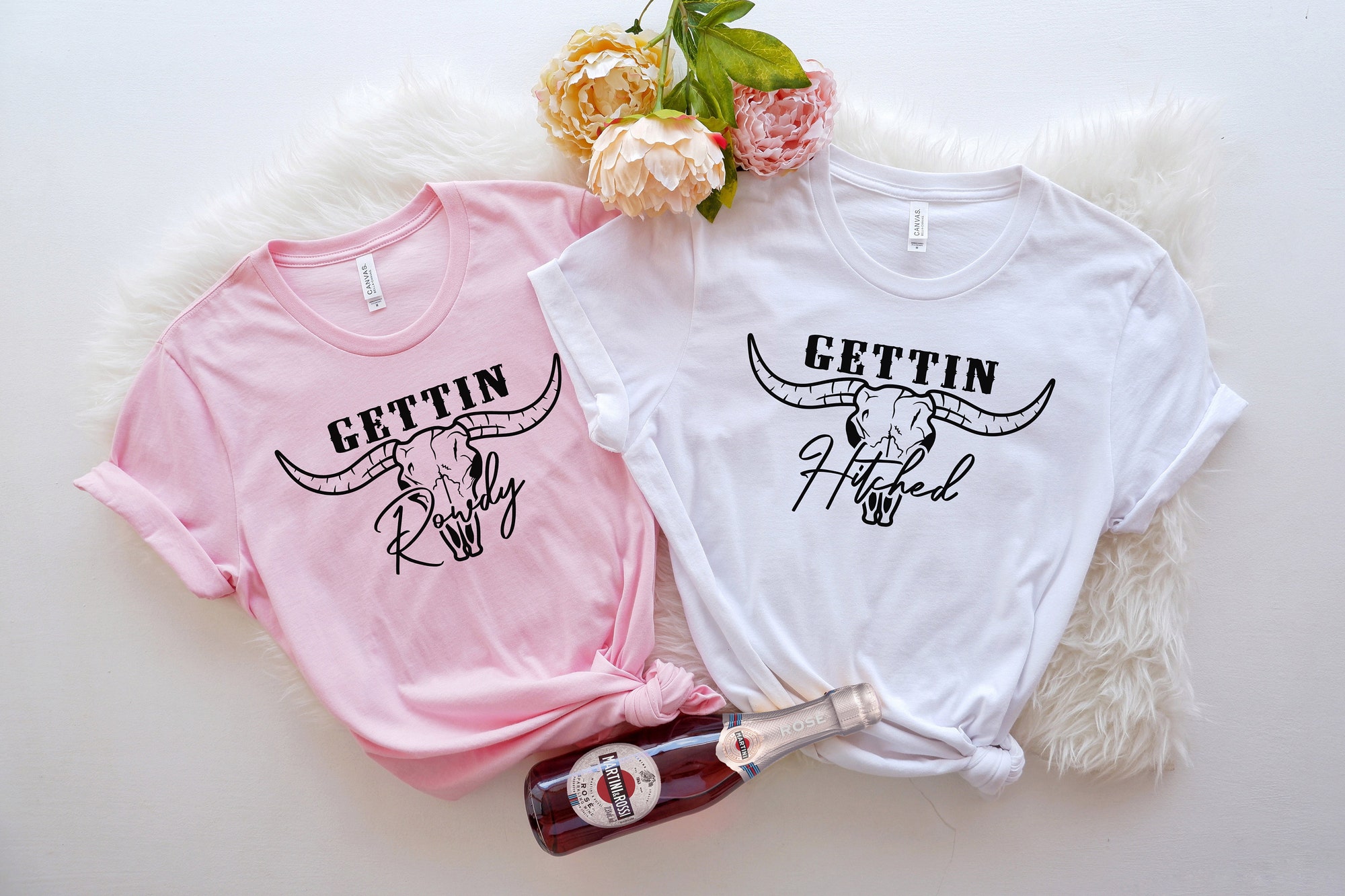 Cowgirl Bachelorette: Getting Hitched Shirts Bride & Team Tees Gifts image 3