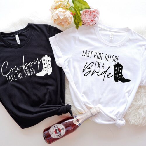 Country Bachelorette Party Shirts: Western Favors Bride & Team Tees Gifts image 0