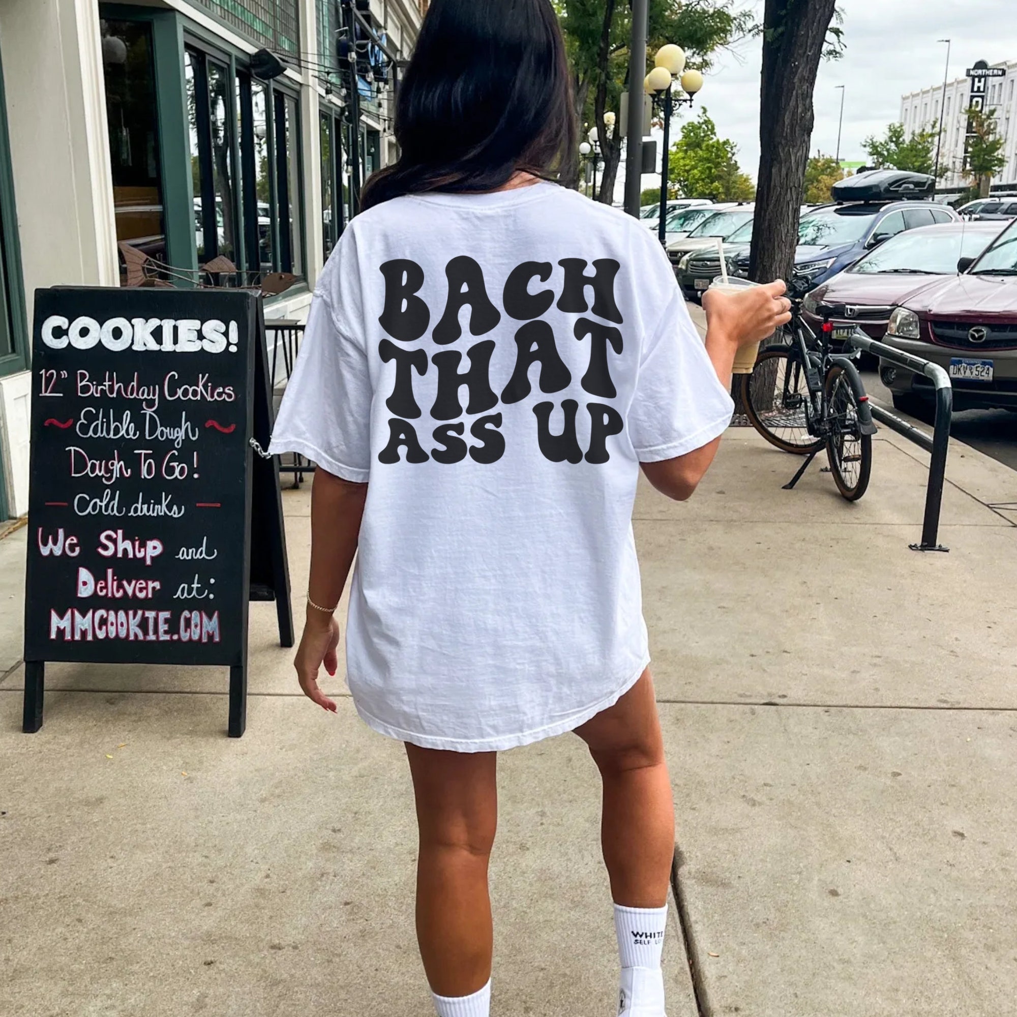 Customized Retro Bachelorette Shirt: Bach That Ass Up image 3