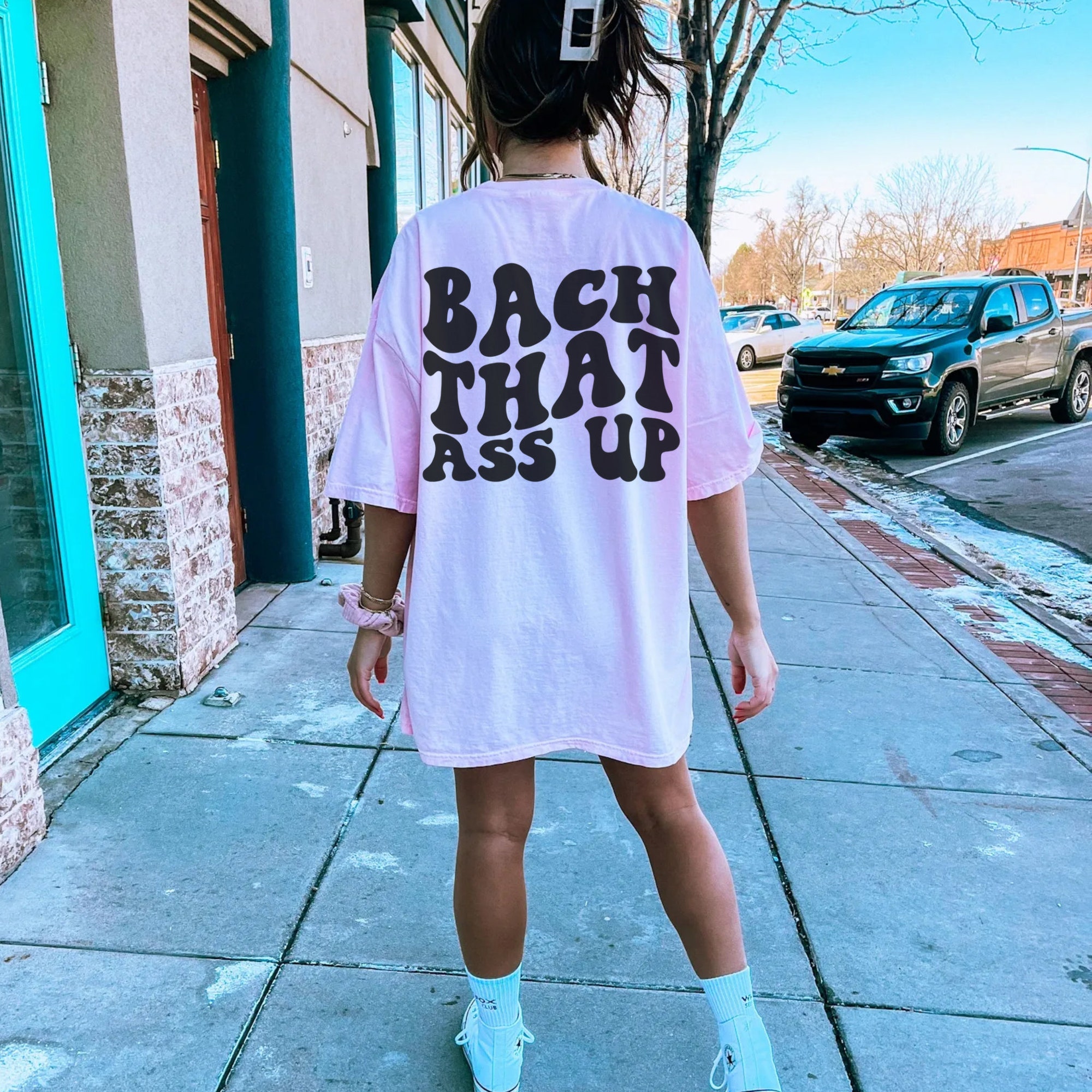 Customized Retro Bachelorette Shirt: Bach That Ass Up image 7