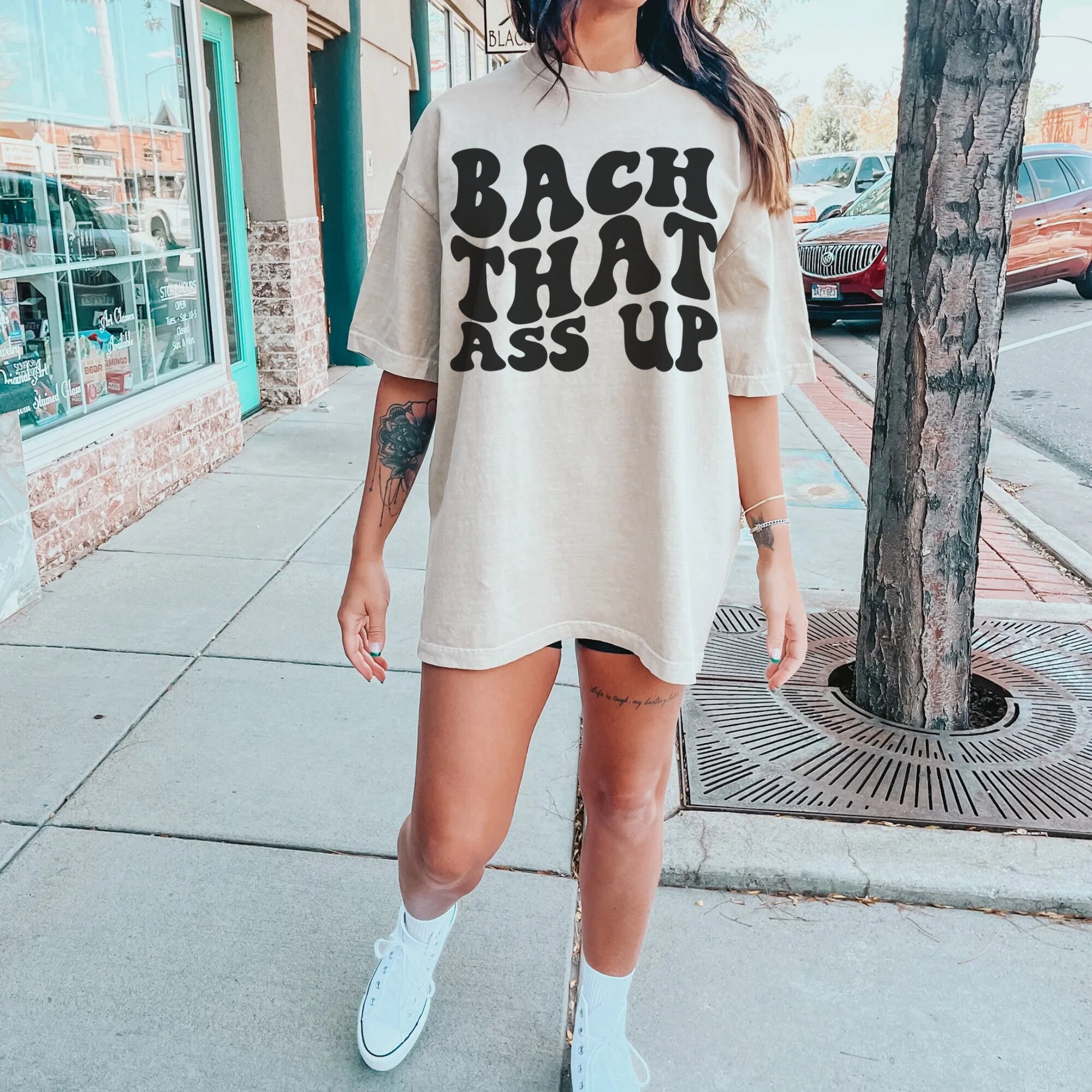 Bach That Ass Up: Groovy Retro Bachelorette Party Shirt image 4