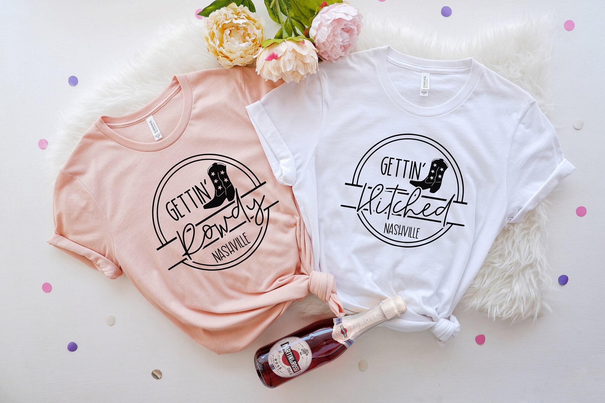 Nashville Bachelorette: Western Shirts Hitched & Rowdy Wedding Gifts image 1