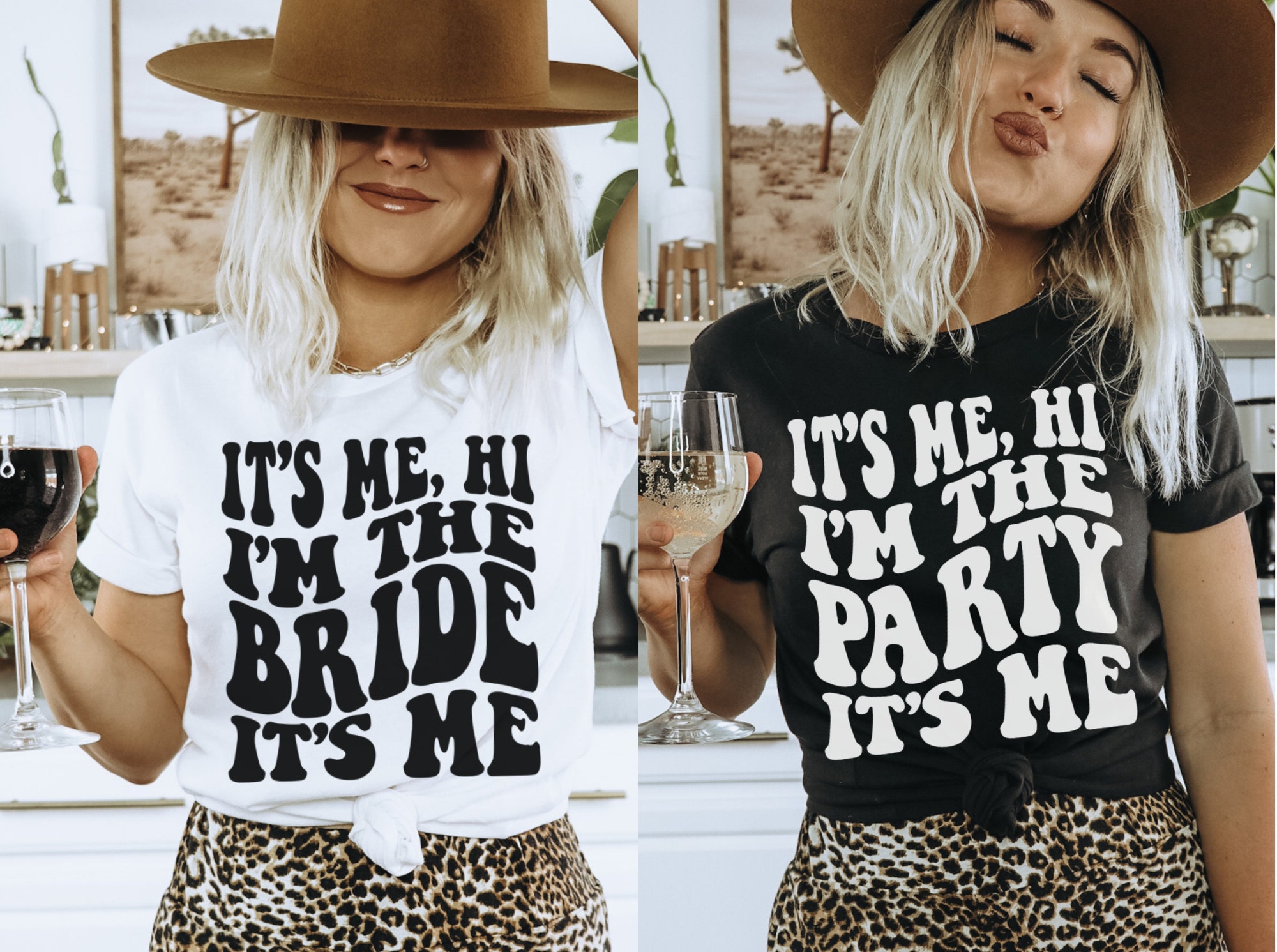 Its Me Hi Im the Bride Funny Bachelorette & Bach Party Shirts: 'It's Me Hi' & Retro Tees image 0