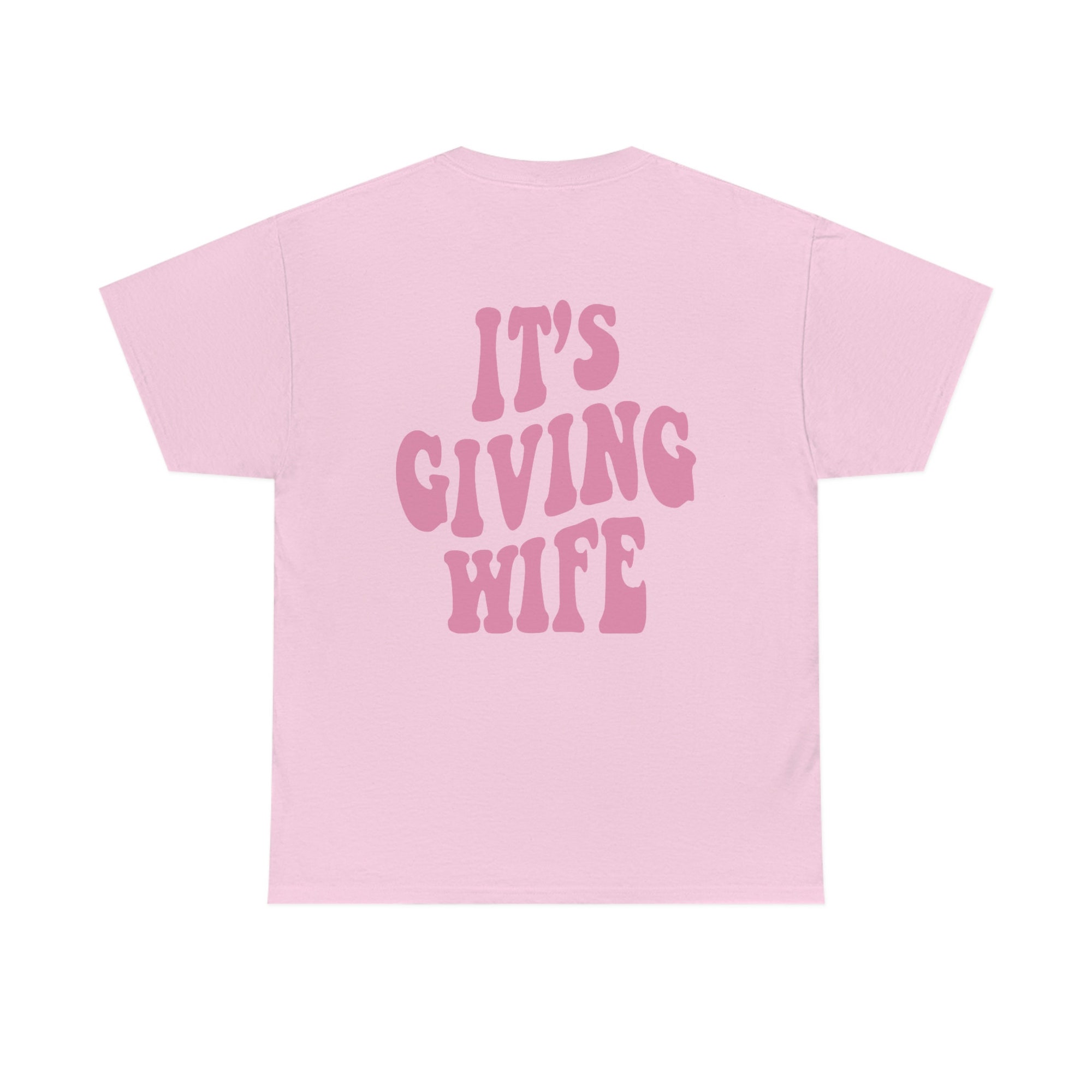 It's Giving Wife Shirt, Retro Bride to Be Tee, Groovy Bachelorette Party, Group Vacation, Aesthetic Bridal Party, Words on Back image 3