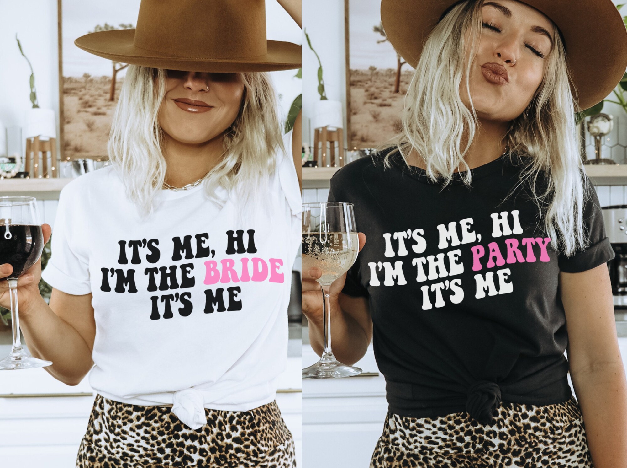 Funny Bachelorette Shirts: 'Hi I'm the Bride' Retro Party Tees image 0