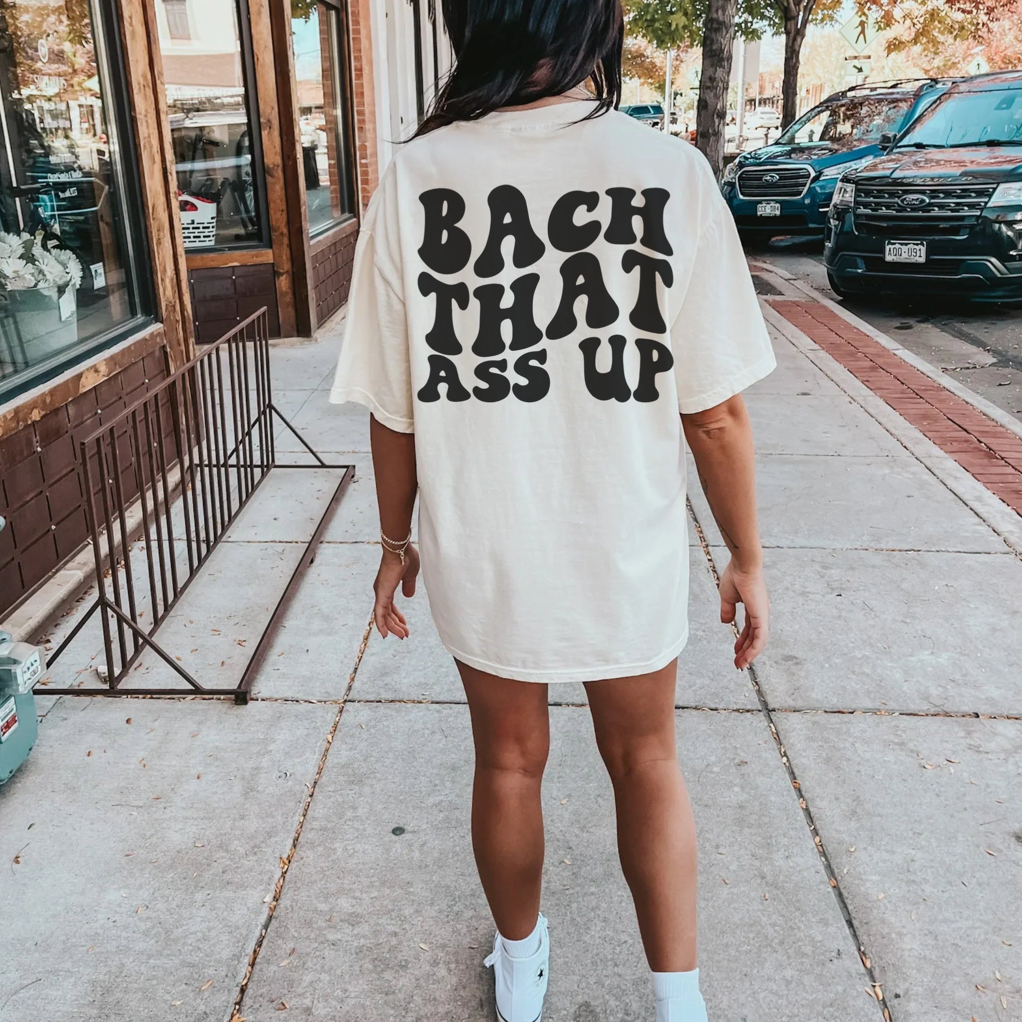 Customized Retro Bachelorette Shirt: Bach That Ass Up image 5