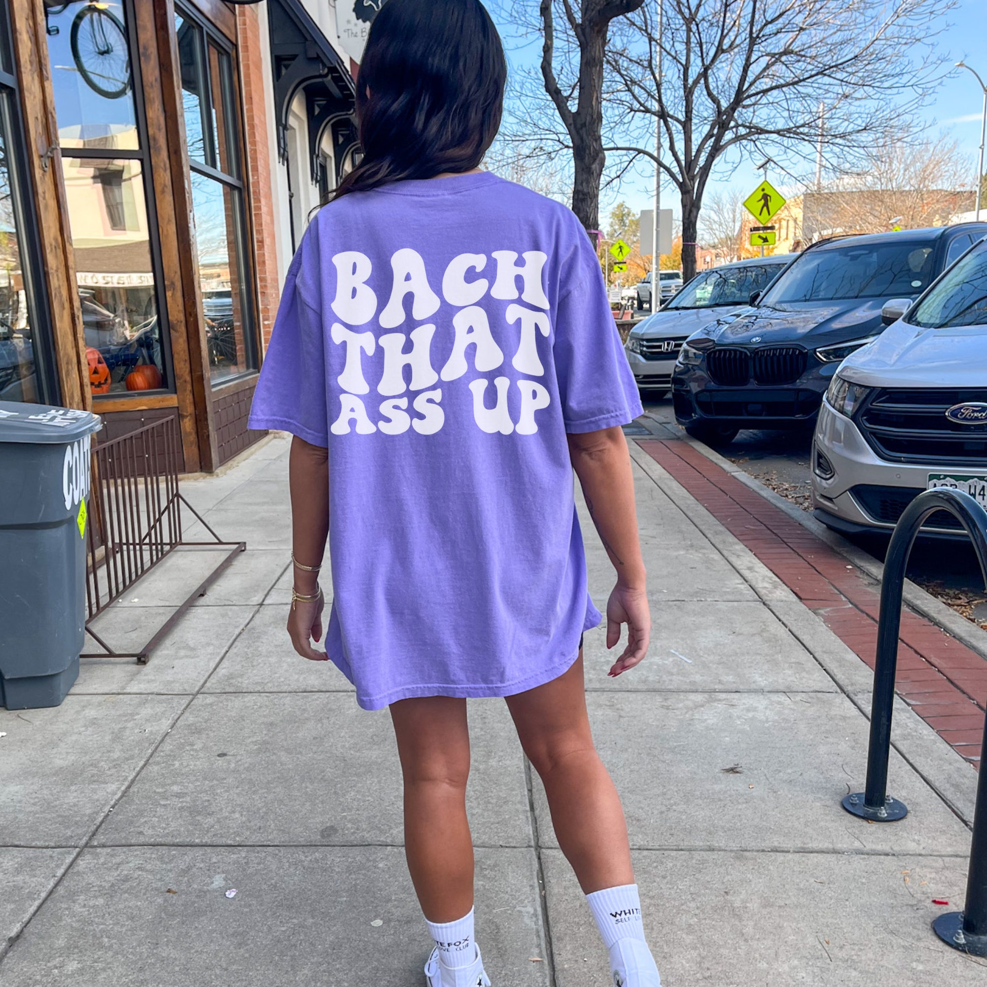 Customized Retro Bachelorette Shirt: Bach That Ass Up image 4