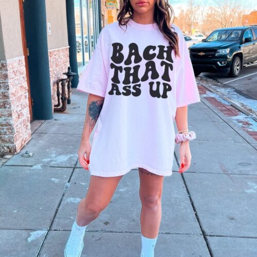 Bach That Ass Up Bachelorette: Groovy Retro Party Shirt image 0