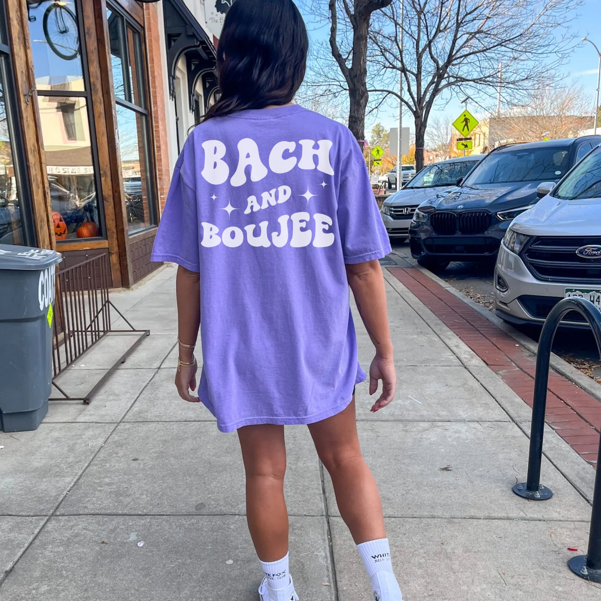 Comfort Colors Custom Bachelorette Party Shirt, Bach And Boujee, Groovy Retro Bachelorette, Personalized Bach Shirts, Bride Oversized Shirt image 5