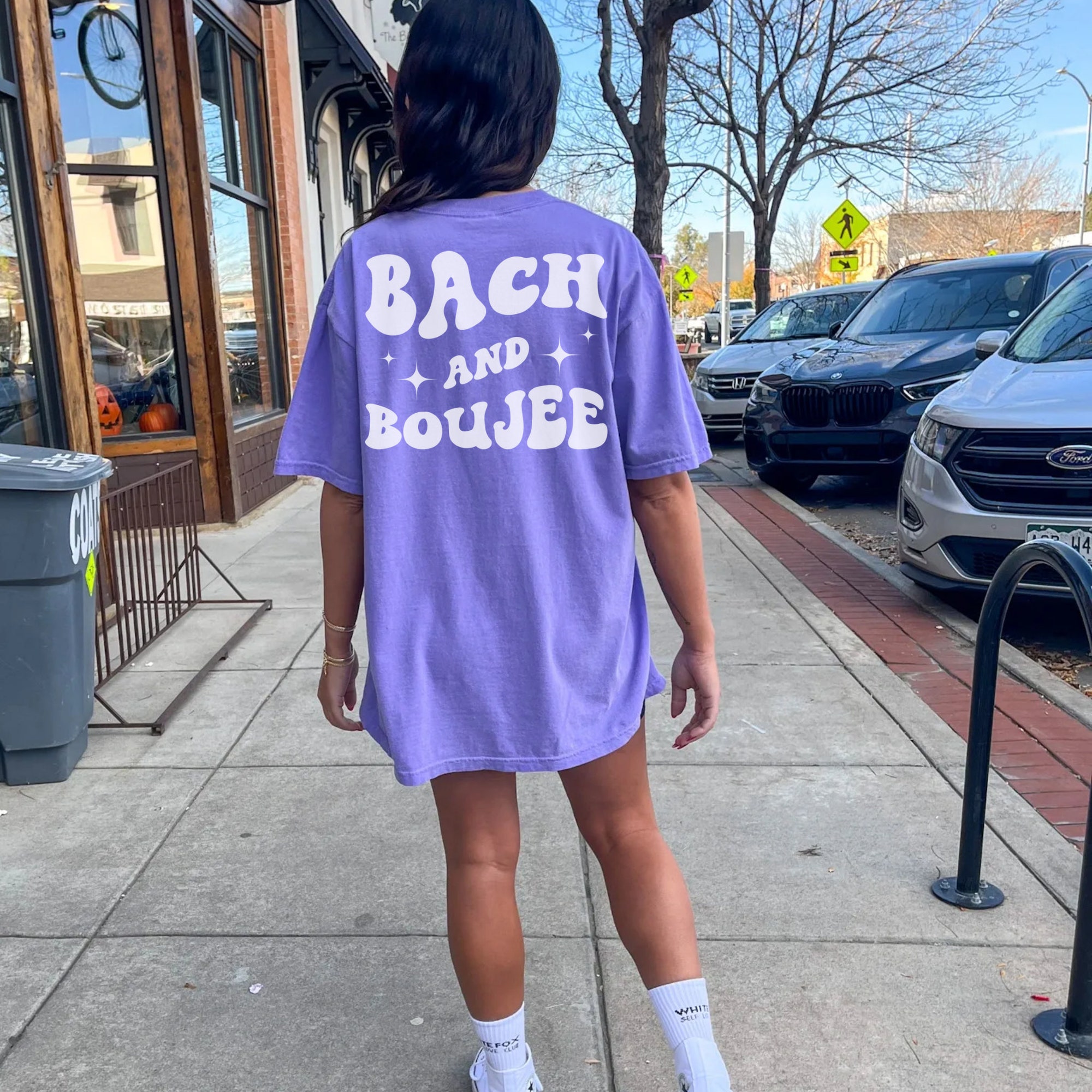 Custom Groovy Bachelorette Party Shirt: Bach And Boujee image 5