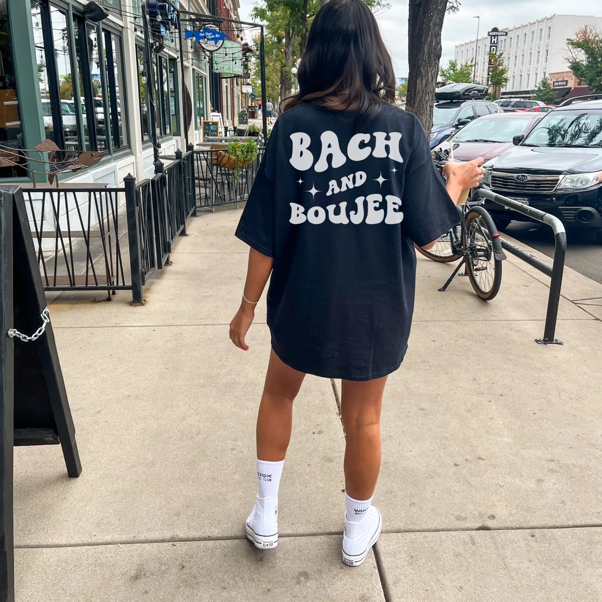 Custom Groovy Bachelorette Party Shirt Bach And Boujee image 3